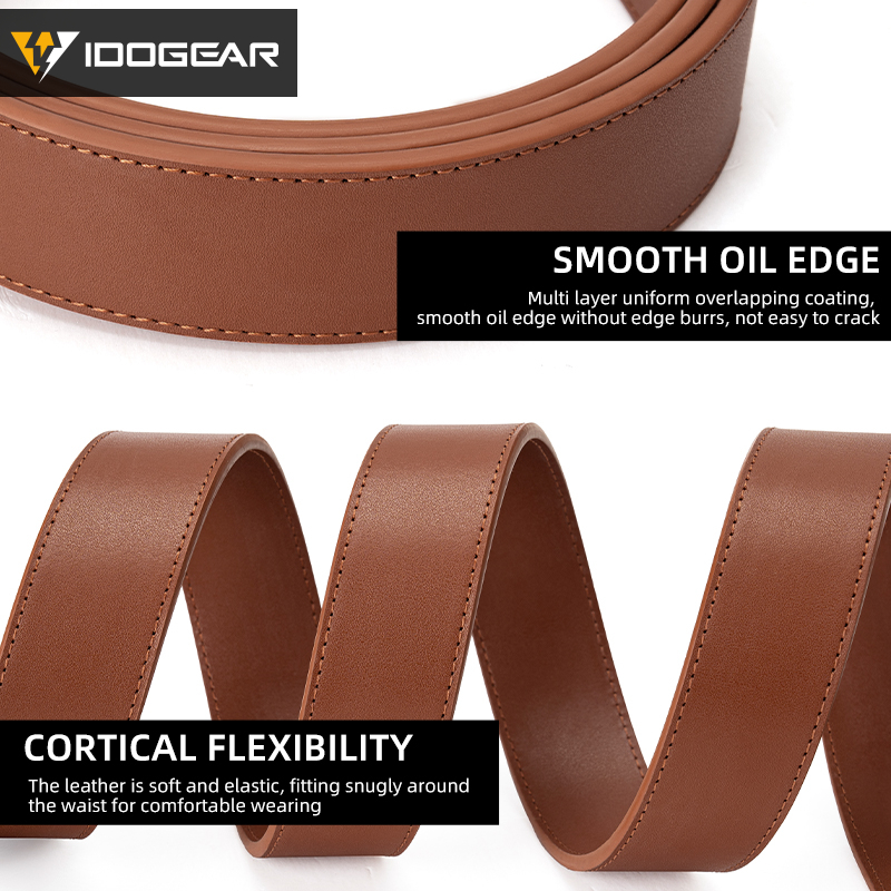 IDOGEAR Men's 1.5" Genuine Leather Casual Belts 3435