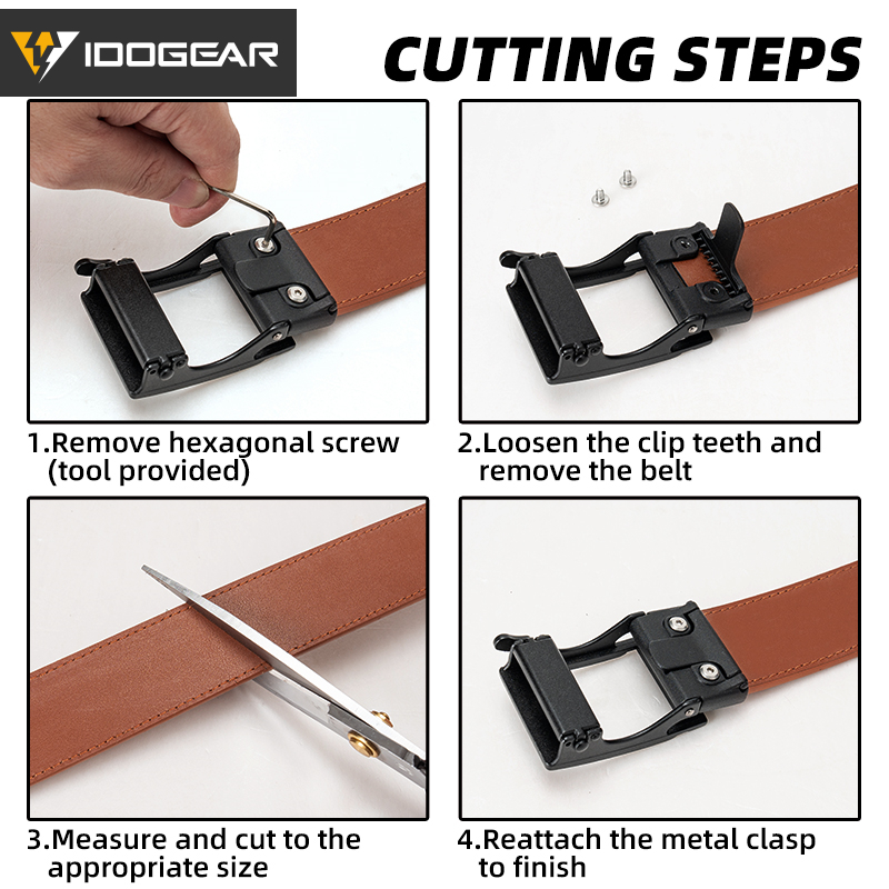 IDOGEAR Men's 1.5" Genuine Leather Casual Belts 3435