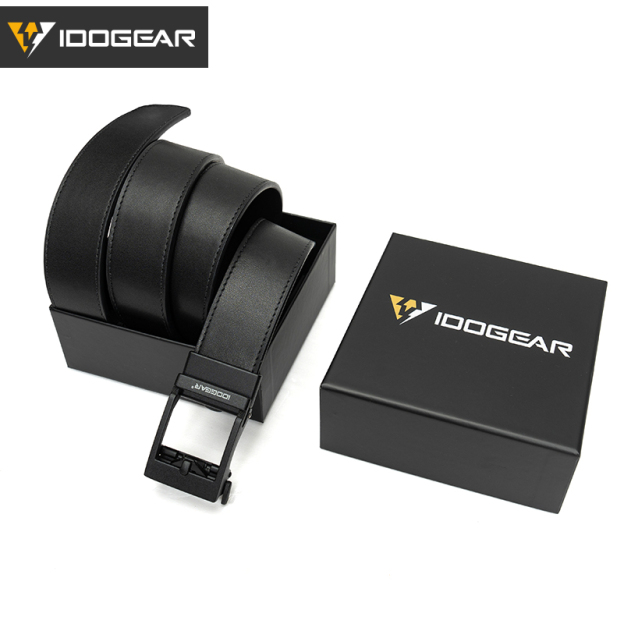  IDOGEAR Men's Belts 1.5" EDC Belts Genuine Leather Casual Belts Black/ Deep Brown Color CCW Belt 3435