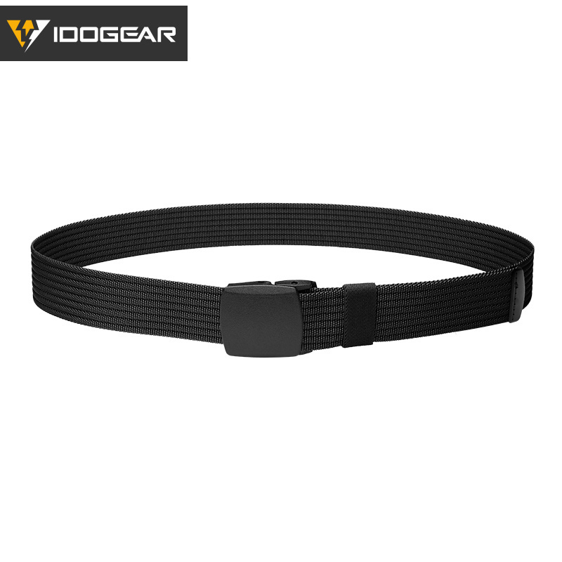 IDOGEAR Tactical Belt 1.5" YKK POM Buckle Tail Clip Lightweight Belt