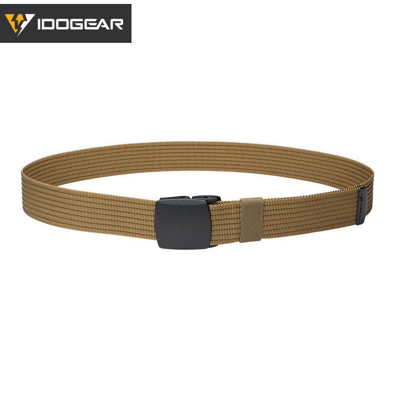 IDOGEAR Tactical Belt Nylon 1.5" YKK POM Buckle Tail Clip Quick Dry Lightweight Sport Belt 3436
