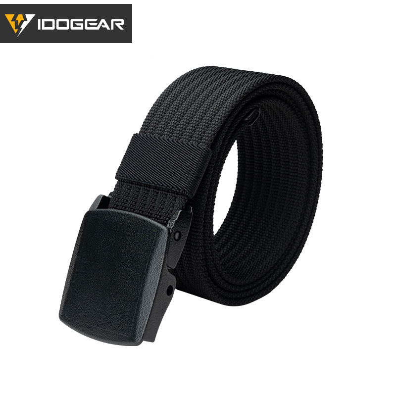 IDOGEAR Tactical Belt Nylon 1.5" YKK POM Buckle Tail Clip Quick Dry Lightweight Sport Belt 3436