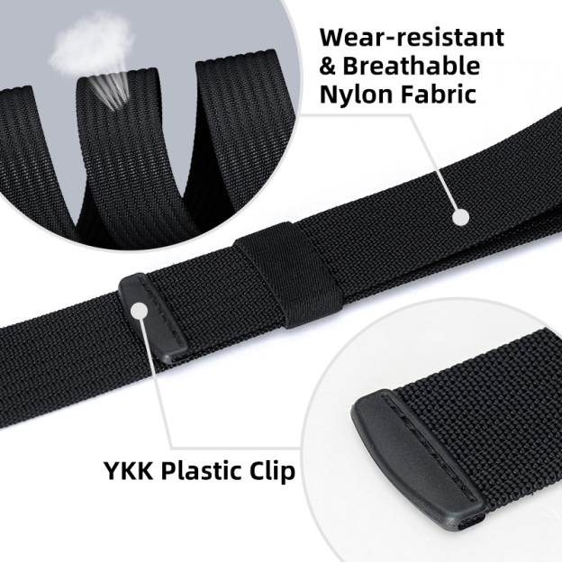 IDOGEAR Tactical Belt Nylon 1.5" YKK POM Buckle Tail Clip Quick Dry Lightweight Sport Belt 3436