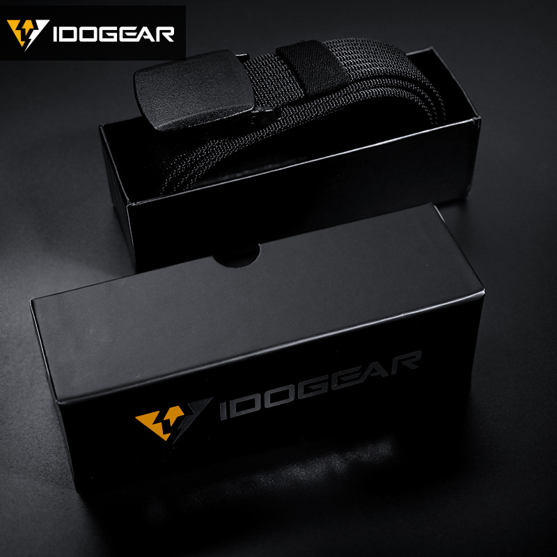 IDOGEAR Tactical Belt Nylon 1.5" YKK POM Buckle Tail Clip Quick Dry Lightweight Sport Belt 3436