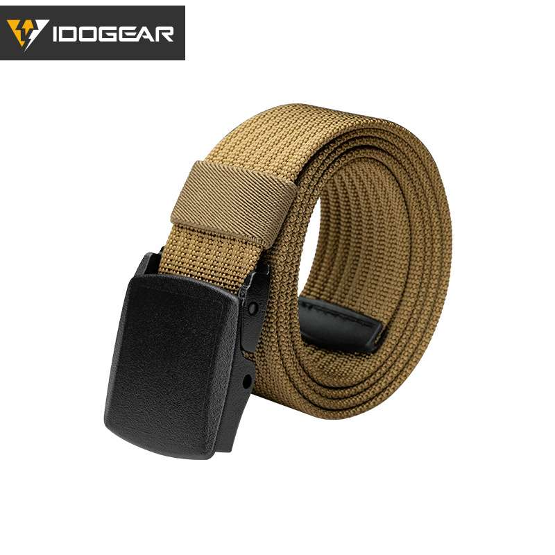 IDOGEAR Tactical Belt Nylon 1.5" YKK POM Buckle Tail Clip Quick Dry Lightweight Sport Belt 3436