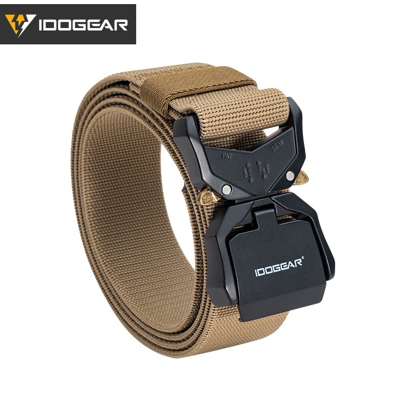 IDOGEAR 1.5'' Men's Tactica Belts Workwear Quick Buckle Release Sport Belts 3437
