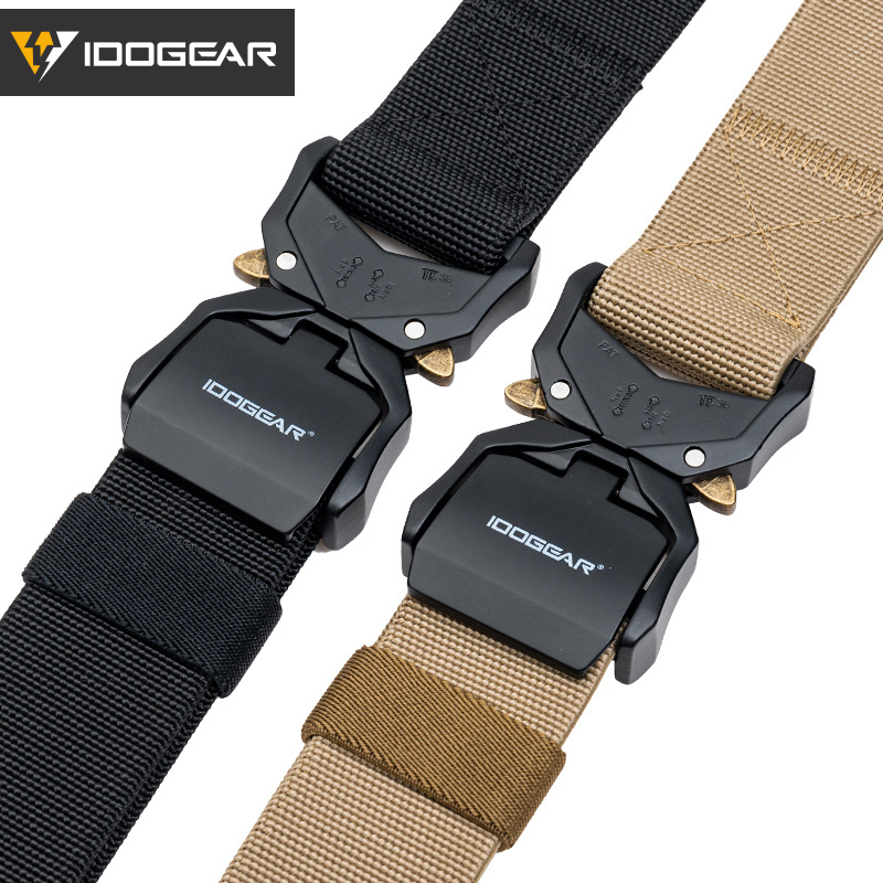 IDOGEAR 1.5'' Men's Tactica Belts Workwear Quick Buckle Release Sport Belts 3437
