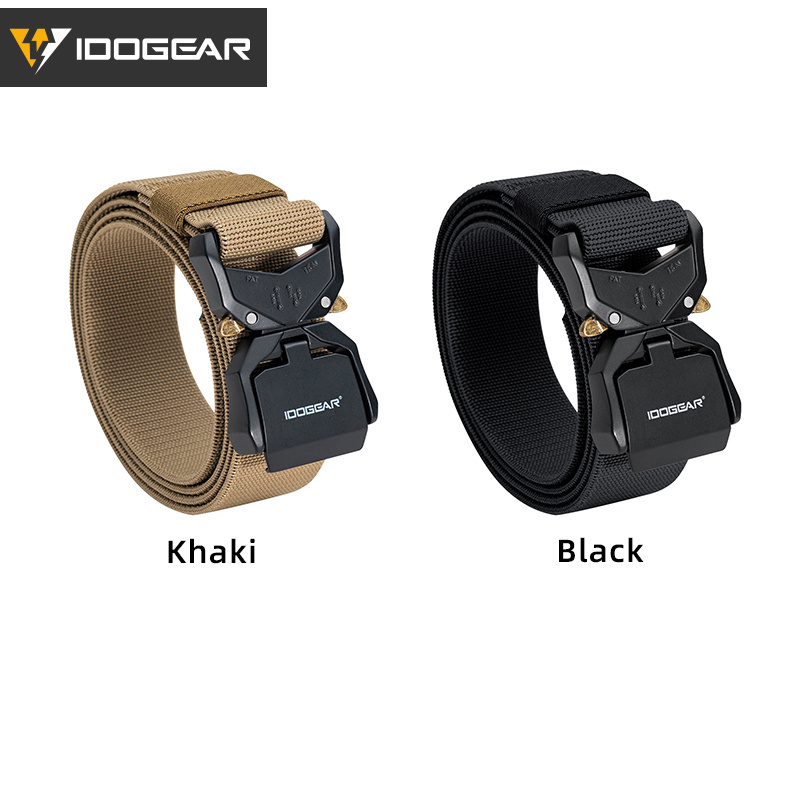 IDOGEAR 1.5'' Men's Tactica Belts Workwear Quick Buckle Release Sport Belts 3437