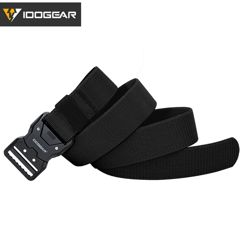 IDOGEAR 1.5'' Men's Elastic Sport Belts Quick Buckle Release EDC Belt 3438