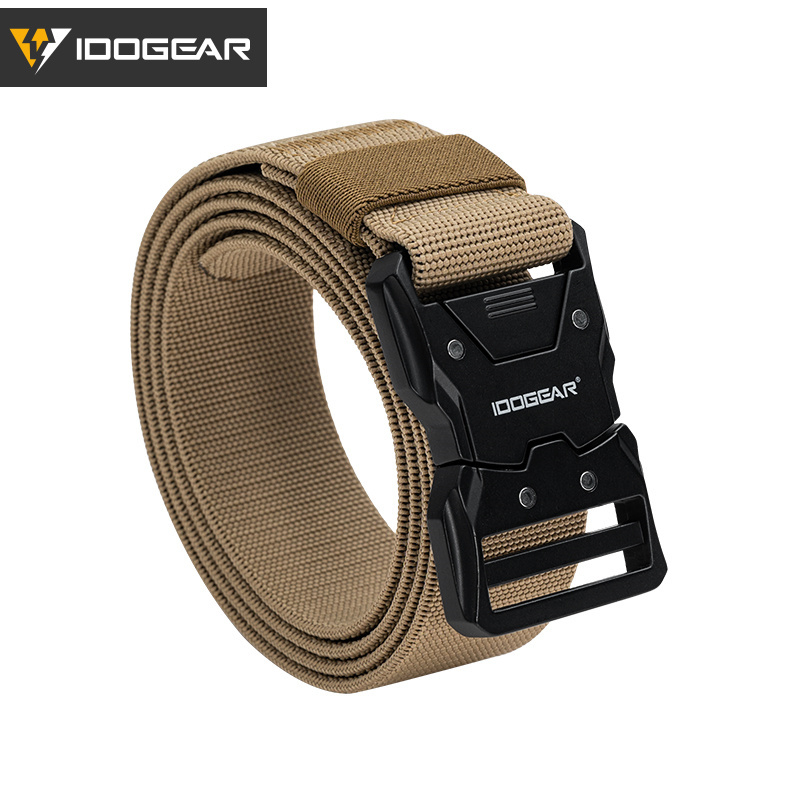 IDOGEAR 1.5'' Men's Elastic Sport Belts Quick Buckle Release EDC Belt 3438