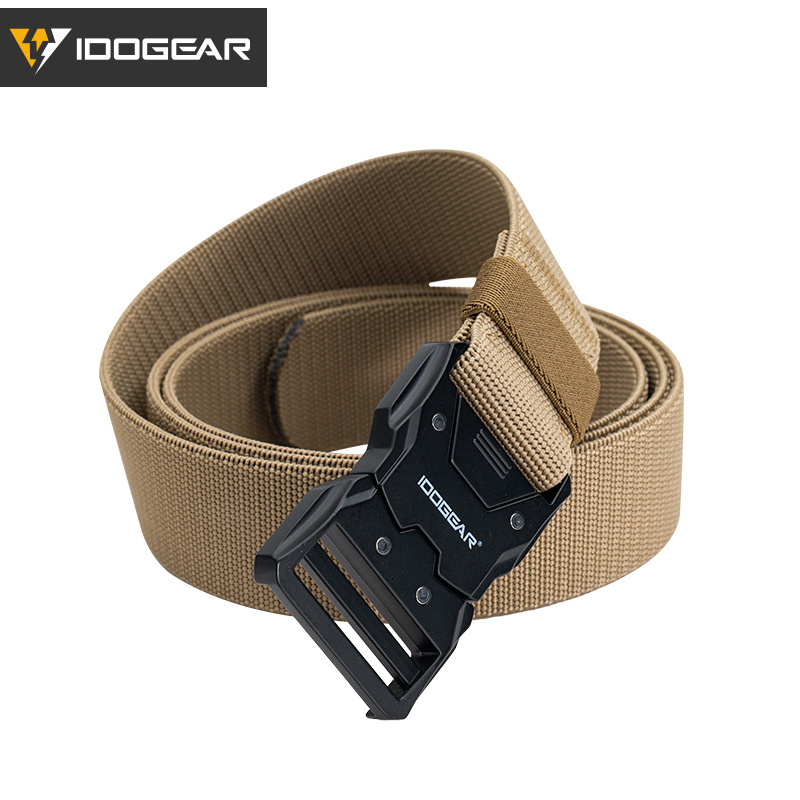 IDOGEAR 1.5'' Men's Elastic Sport Belts Quick Buckle Release EDC Belt 3438