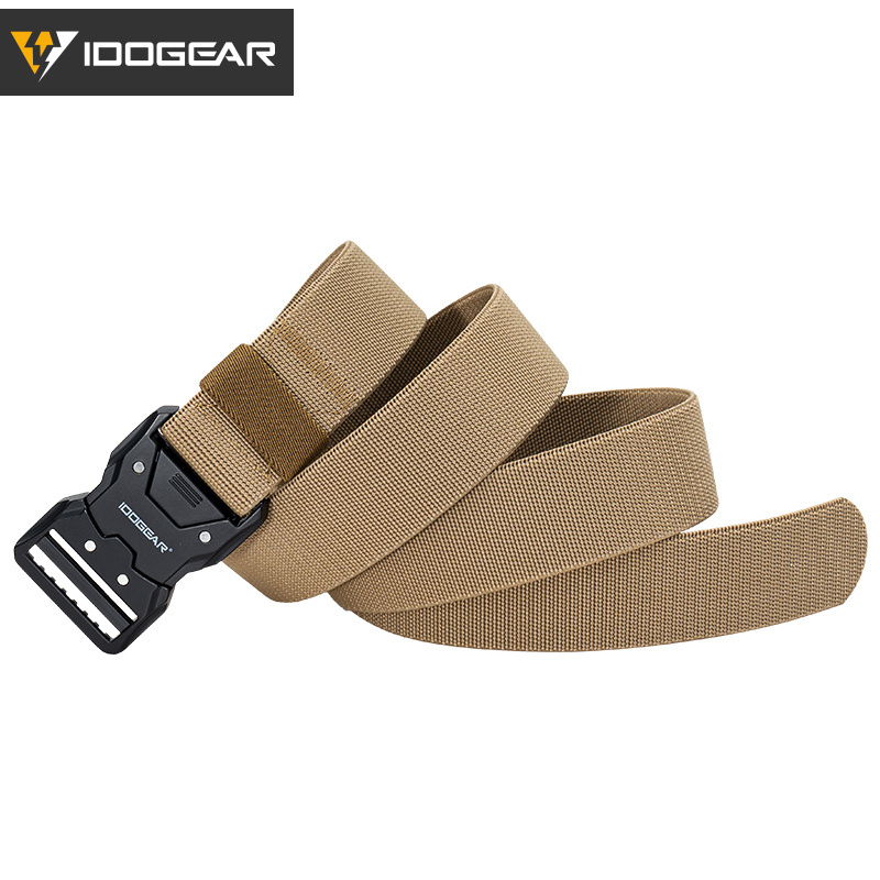 IDOGEAR 1.5'' Men's Elastic Sport Belts Quick Buckle Release EDC Belt 3438
