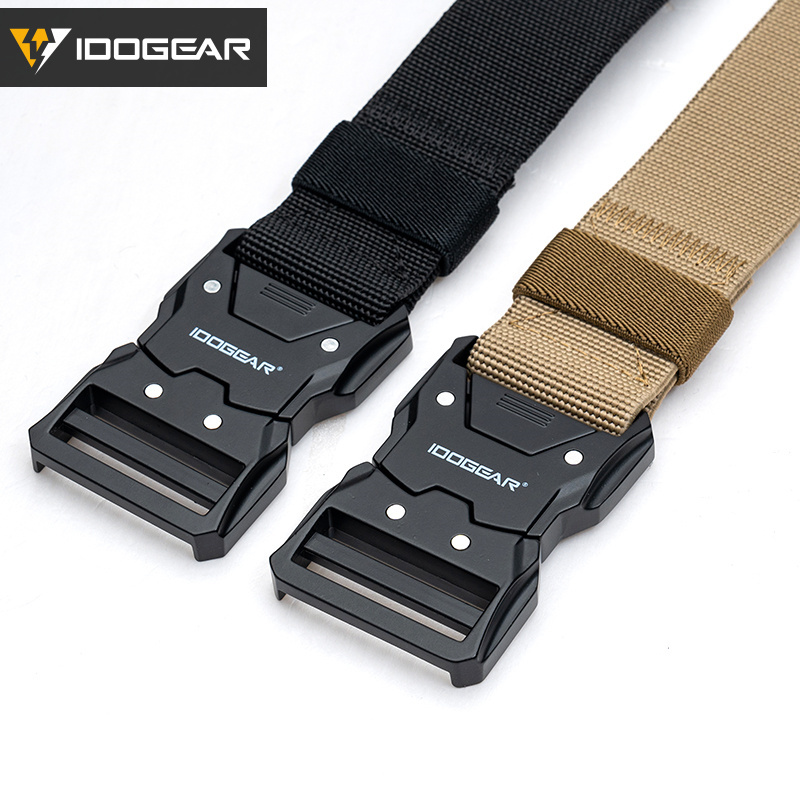 IDOGEAR 1.5'' Men's Elastic Sport Belts Quick Buckle Release EDC Belt 3438