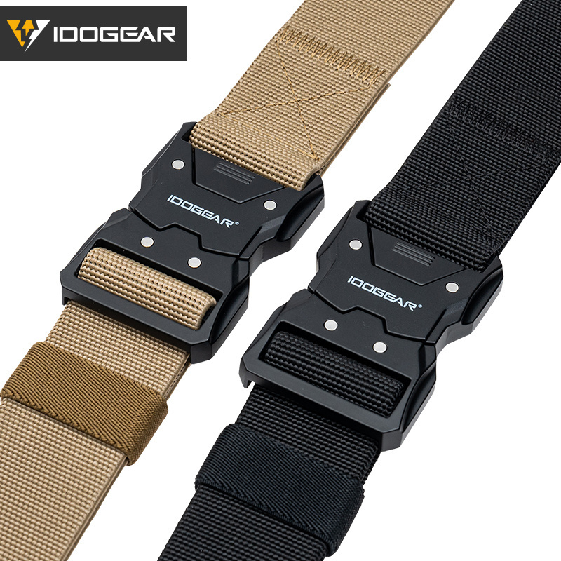 IDOGEAR 1.5'' Men's Elastic Sport Belts Quick Buckle Release EDC Belt 3438