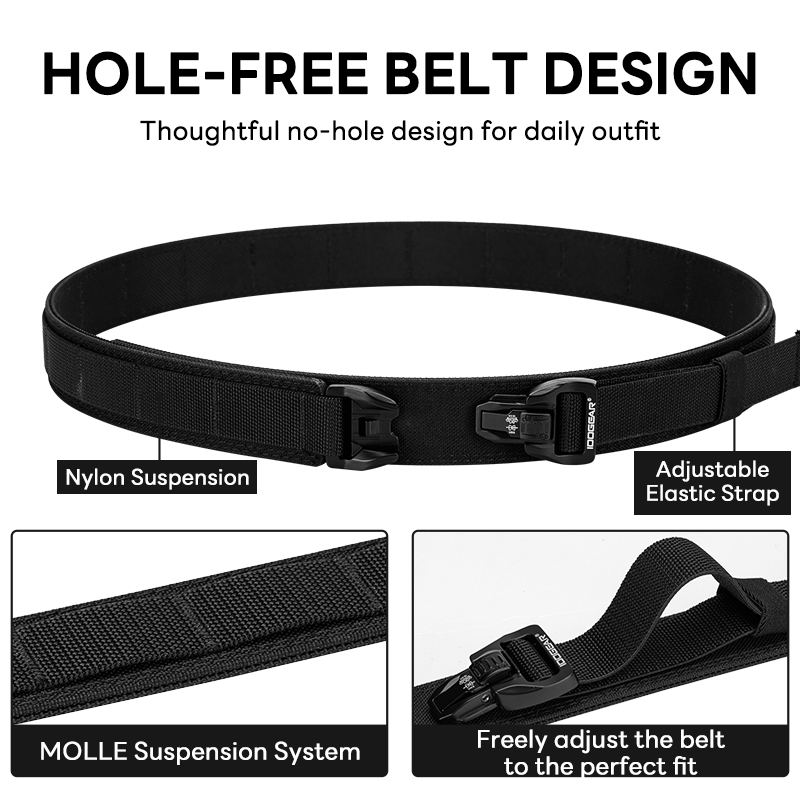 IDOGEAR 1.5 inch Nylon Hard Belt EDC Nylon Durable Belt 3440