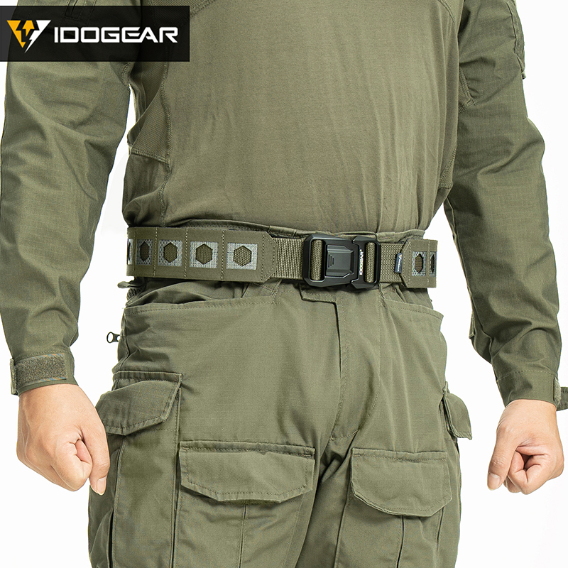 IDOGEAR 2" Tactical Tegris Belt with 1.5" Metal Replaceable Buckle Lightweight MOLLE 3441