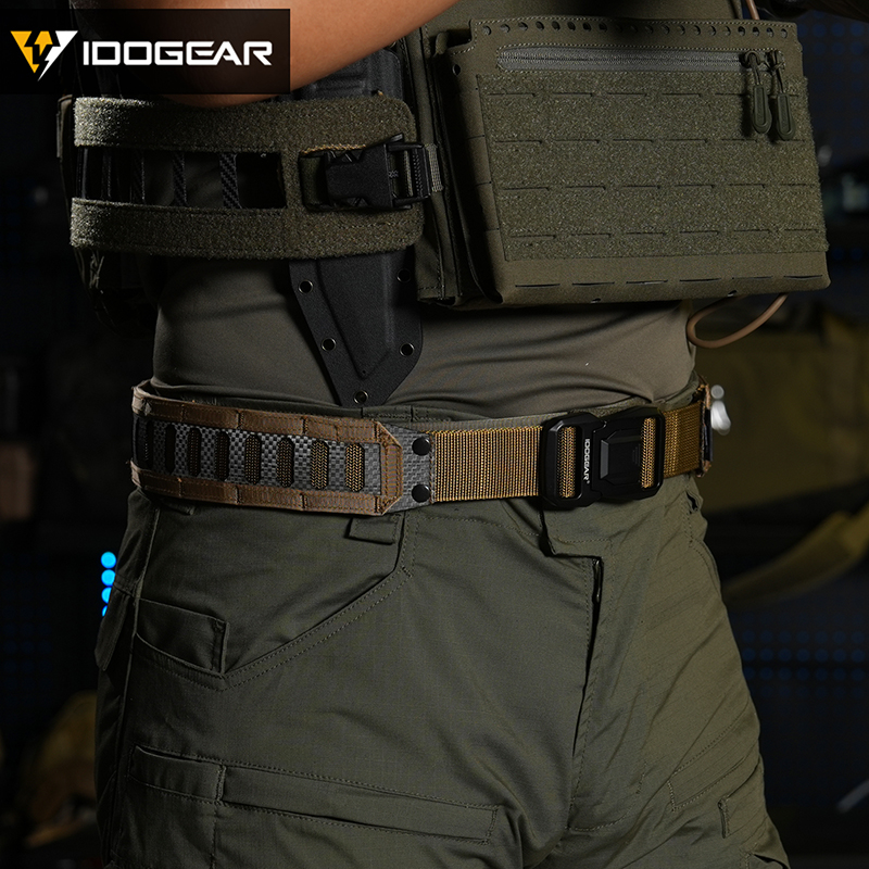 IDOGEAR Tactical Tegris 2" Belt with 1.5" Buckle Adjustable 1000D Nylon Hard Lightweight MOLLE 3442