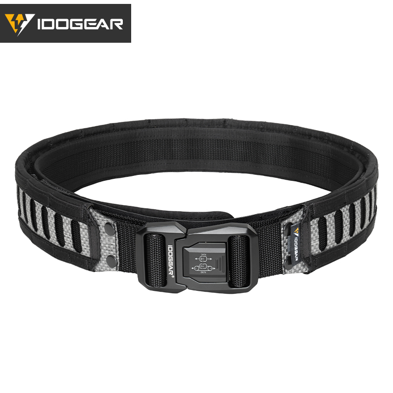 IDOGEAR Tactical Tegris 2" Belt with 1.5" Buckle Adjustable 1000D Nylon Hard Lightweight MOLLE 3442