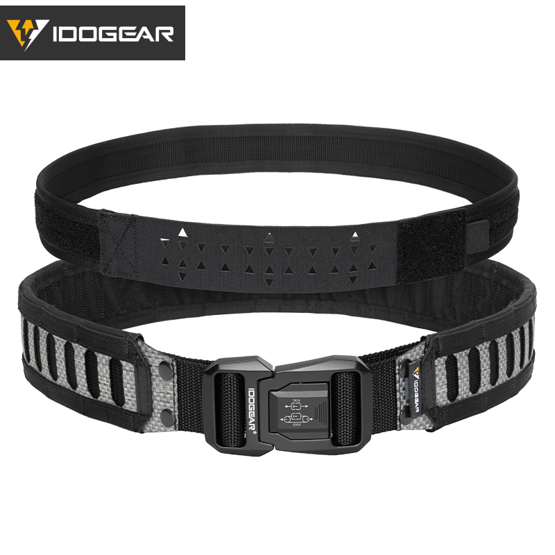 IDOGEAR Tactical Tegris 2" Belt with 1.5" Buckle Adjustable 1000D Nylon Hard Lightweight MOLLE 3442