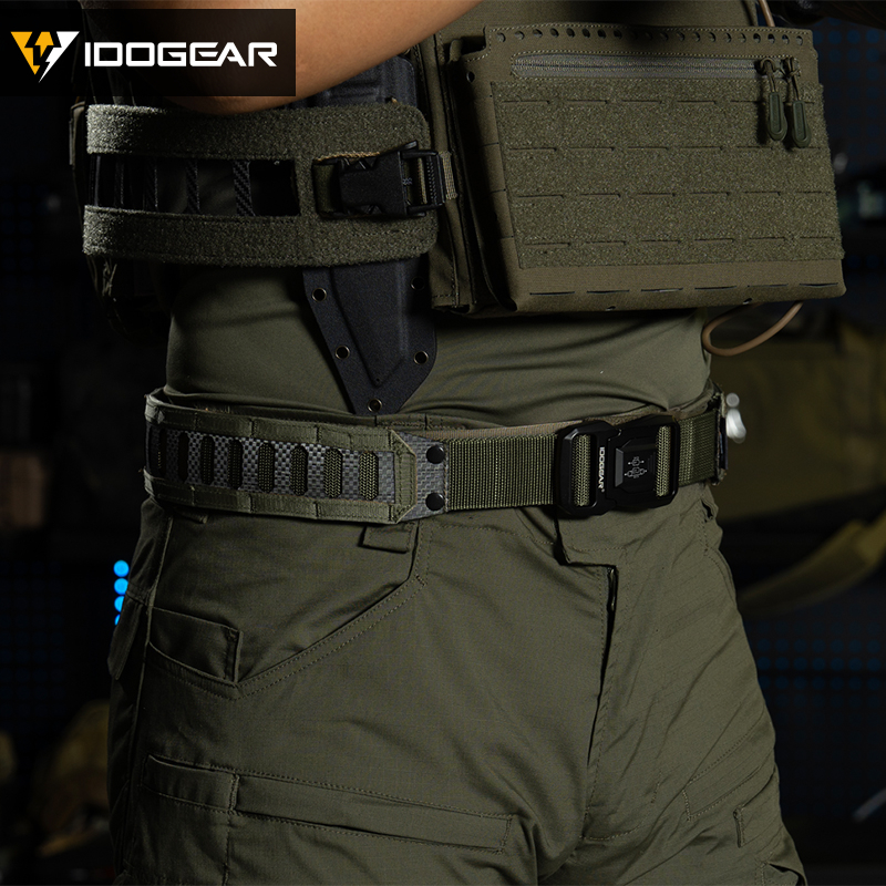 IDOGEAR Tactical Tegris 2" Belt with 1.5" Buckle Adjustable 1000D Nylon Hard Lightweight MOLLE 3442