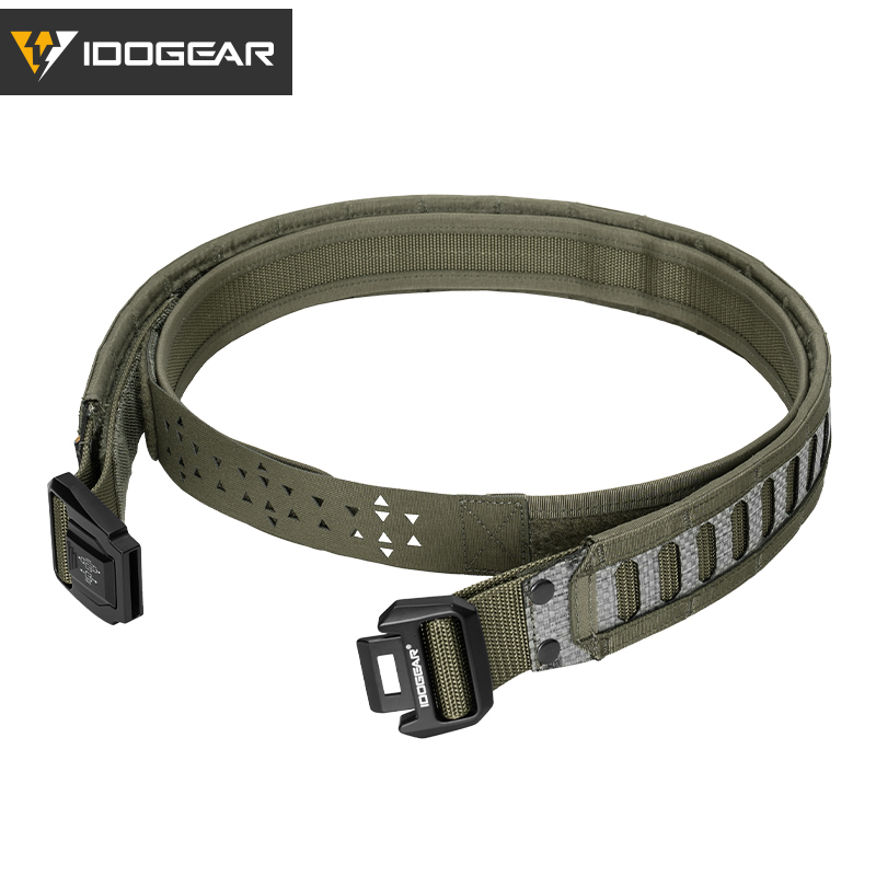 IDOGEAR Tactical Tegris 2" Belt with 1.5" Buckle Adjustable 1000D Nylon Hard Lightweight MOLLE 3442