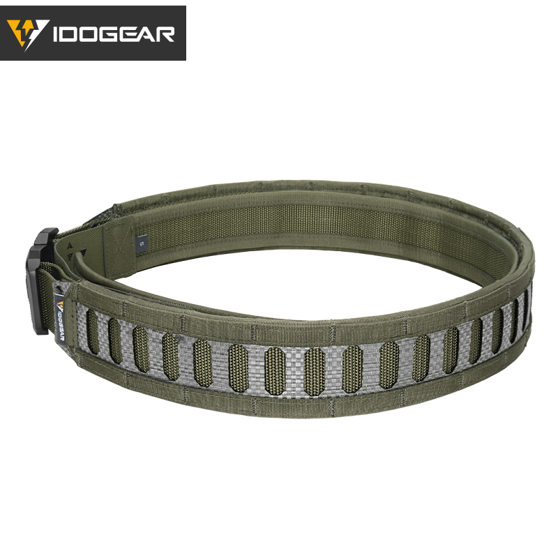 IDOGEAR Tactical Tegris 2" Belt with 1.5" Buckle Adjustable 1000D Nylon Hard Lightweight MOLLE 3442