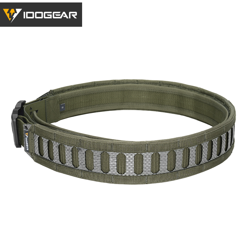 IDOGEAR Tactical Tegris 2" Belt with 1.5" Buckle Adjustable 1000D Nylon Hard Lightweight MOLLE 3442