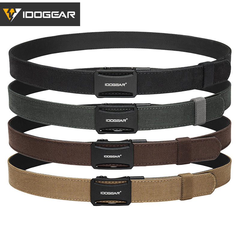 IDOGEAR Men's 1.25" Ratchet Nylon Belts with Metal Buckle Quick Release Sport Belts CCW Belts 3443