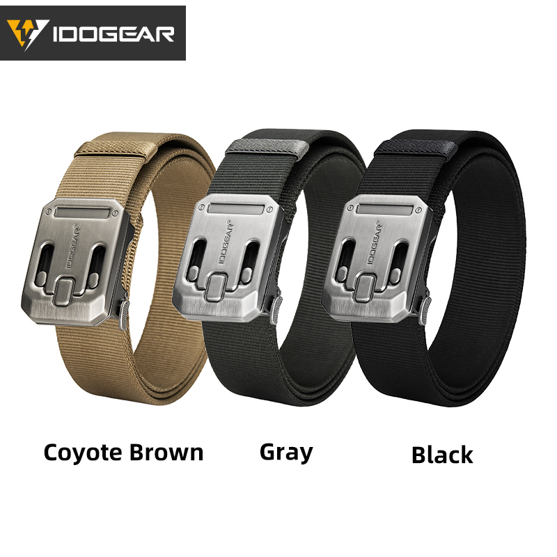 IDOGEAR Tactical 1.5" Nylon Belt with Magnetic Buckle Hard Steel Structure Quick Release 3446 