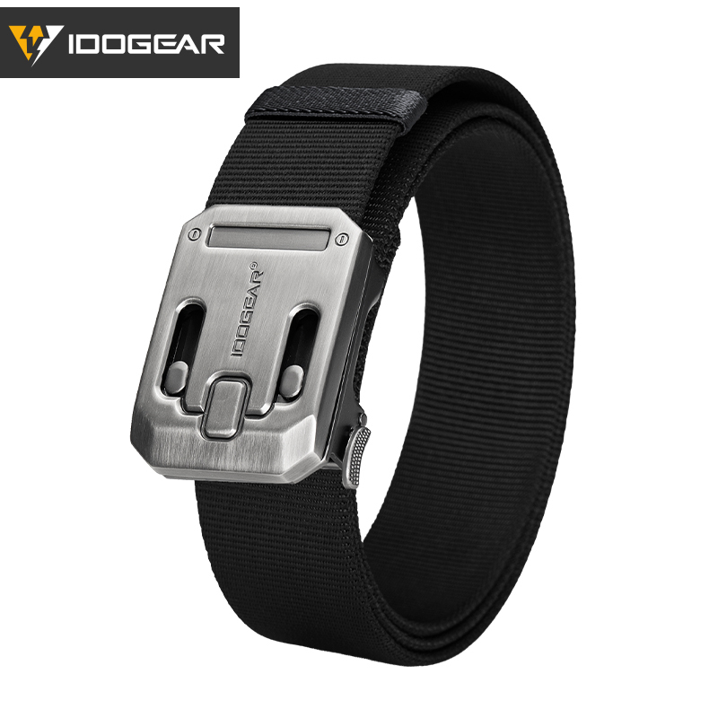 IDOGEAR Tactical 1.5" Nylon Belt with Magnetic Buckle Hard Steel Structure Quick Release 3446 