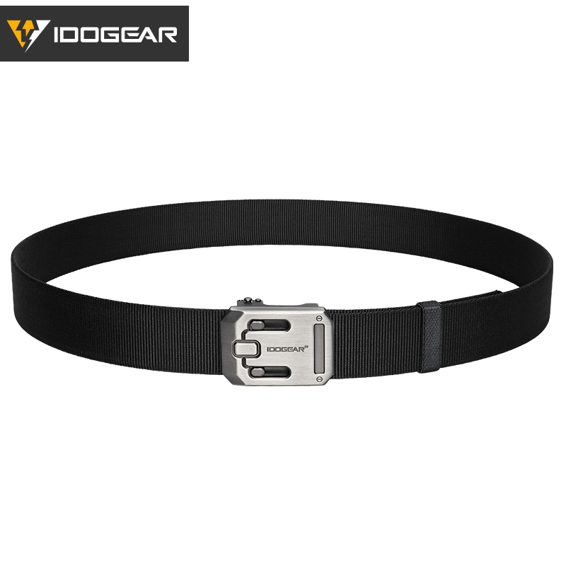 IDOGEAR Tactical 1.5" Nylon Belt with Magnetic Buckle Hard Steel Structure Quick Release 3446