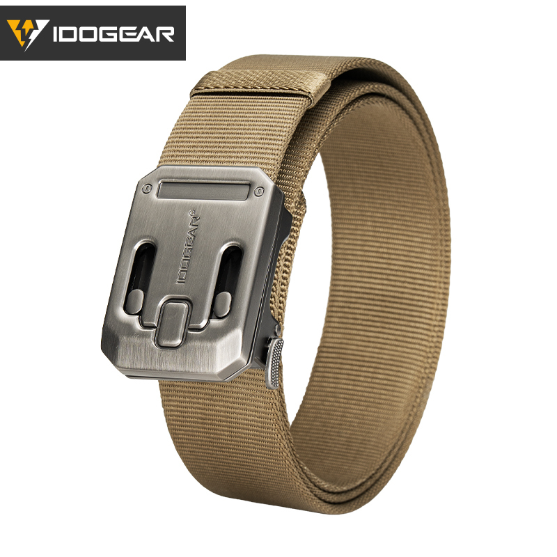 IDOGEAR Tactical 1.5" Nylon Belt with Magnetic Buckle Hard Steel Structure Quick Release 3446 