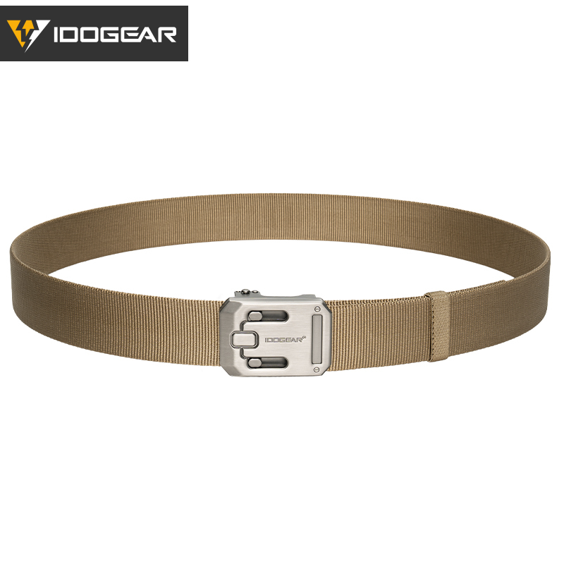 IDOGEAR Tactical 1.5" Nylon Belt with Magnetic Buckle Hard Steel Structure Quick Release 3446