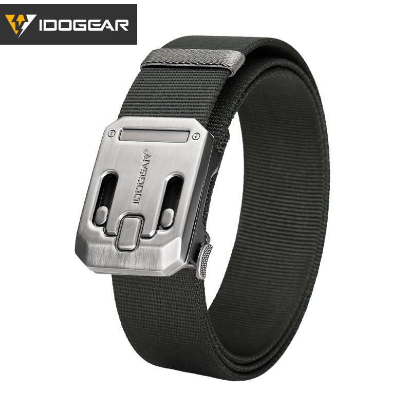 IDOGEAR Tactical 1.5" Nylon Belt with Magnetic Buckle Hard Steel Structure Quick Release 3446 