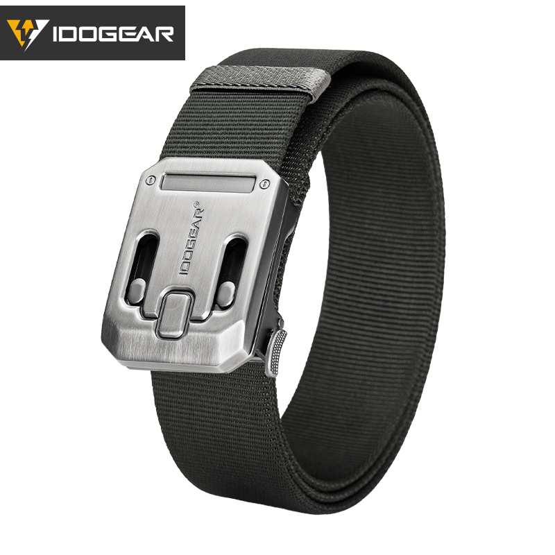 IDOGEAR Tactical 1.5" Nylon Belt with Magnetic Buckle Hard Steel Structure Quick Release 3446 