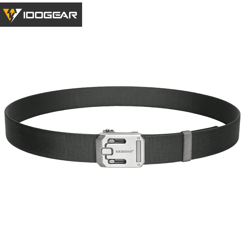 IDOGEAR Tactical 1.5" Nylon Belt with Magnetic Buckle Hard Steel Structure Quick Release 3446