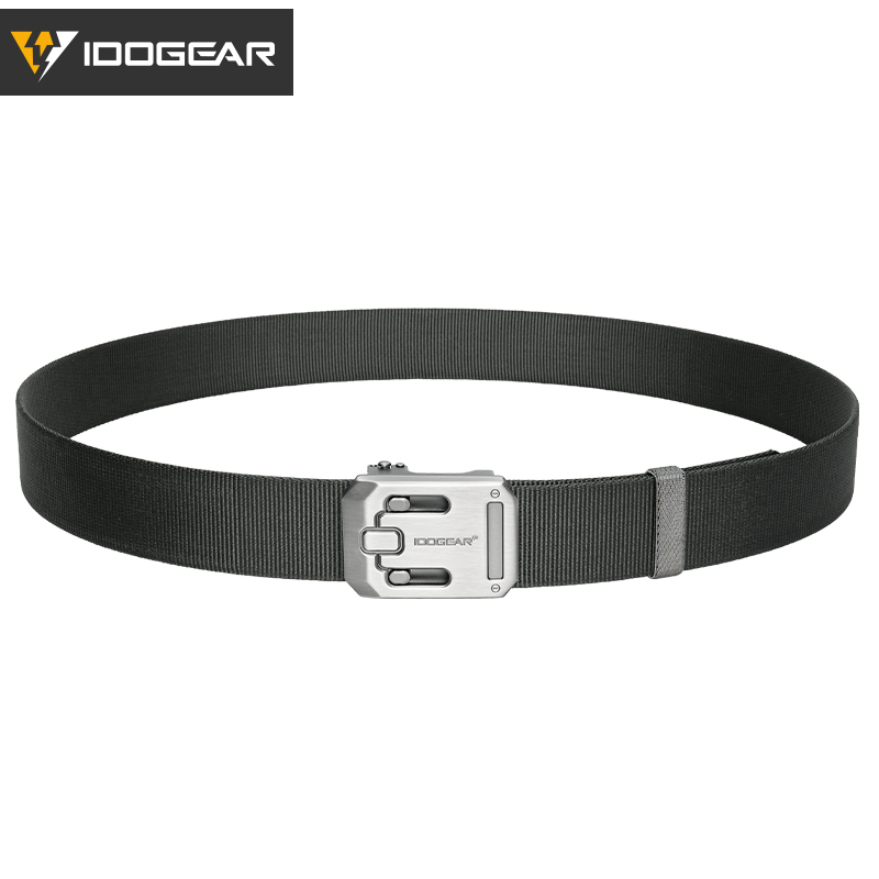 IDOGEAR Tactical 1.5" Nylon Belt with Magnetic Buckle Hard Steel Structure Quick Release 3446 