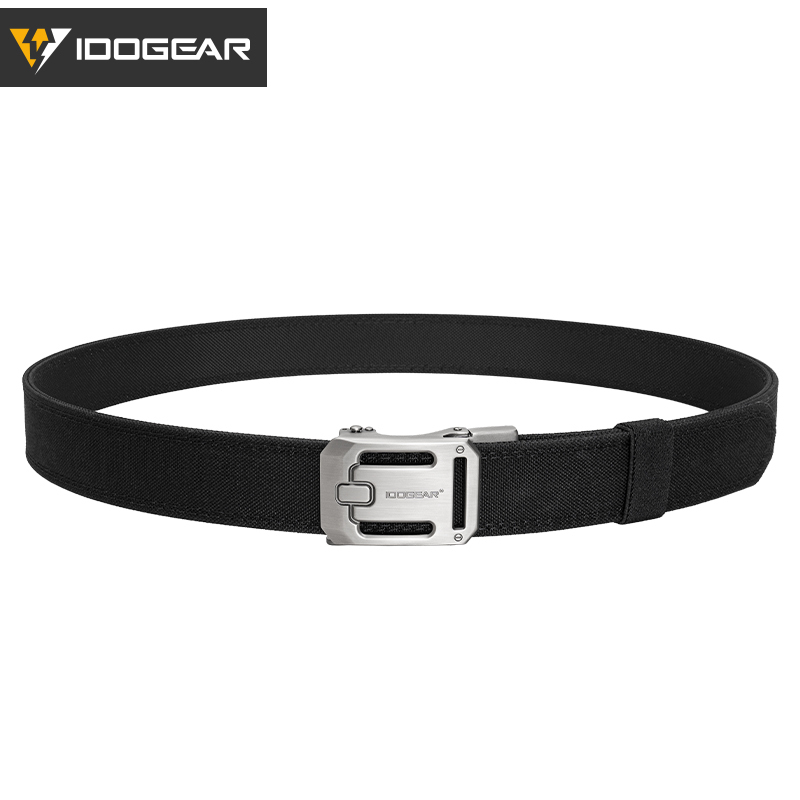 IDOGEAR Tactical 1.5" Ratchet Nylon Belt with Adjustable Metal Buckle Reinforce Sport Belt 3447