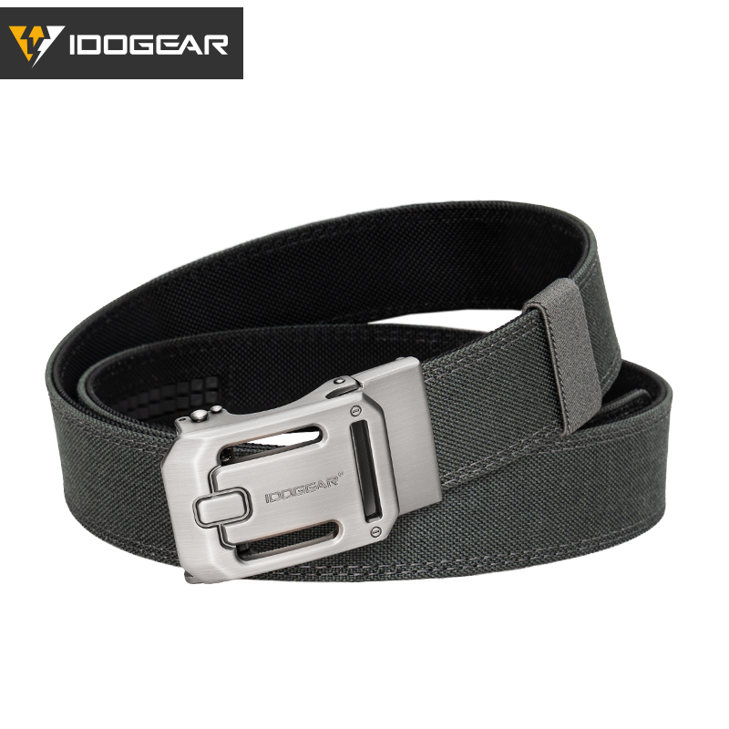 IDOGEAR Tactical 1.5" Ratchet Nylon Belt with Adjustable Metal Buckle Reinforce Sport Belt 3447