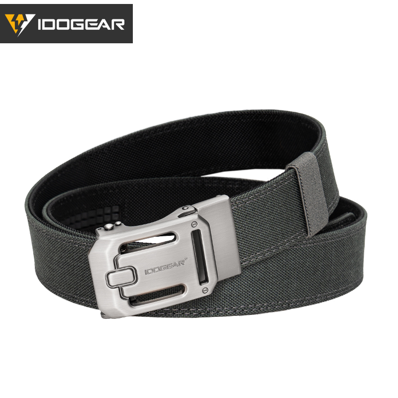 IDOGEAR Tactical 1.5" Ratchet Nylon Belt with Adjustable Metal Buckle Reinforce Sport Belt 3447