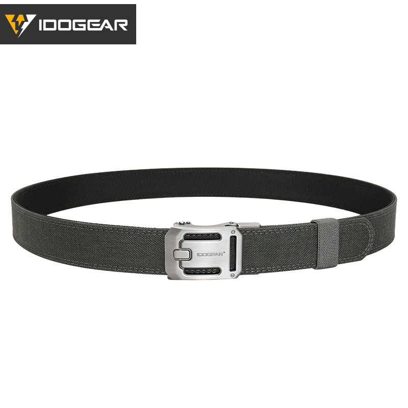 IDOGEAR Tactical 1.5" Ratchet Nylon Belt with Adjustable Metal Buckle Reinforce Sport Belt 3447