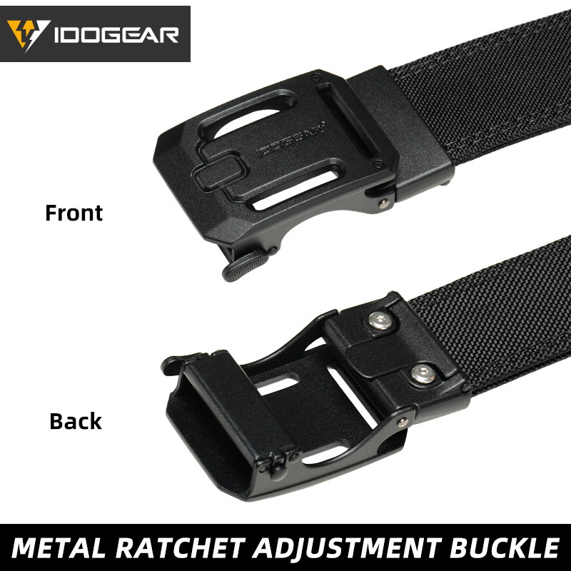 IDOGEAR Men's 1.5'' Nylon Ratchet Belts Ajustable One-Hand Quick-Release for Everyday Carry Belts Buckle Reinforce 3447