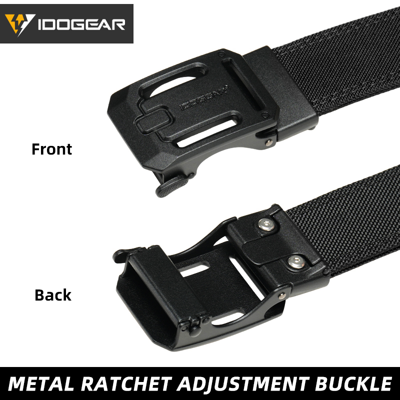 IDOGEAR Men's 1.5'' Nylon Ratchet Belts Ajustable One-Hand Quick-Release for Everyday Carry Belts Buckle Reinforce 3447