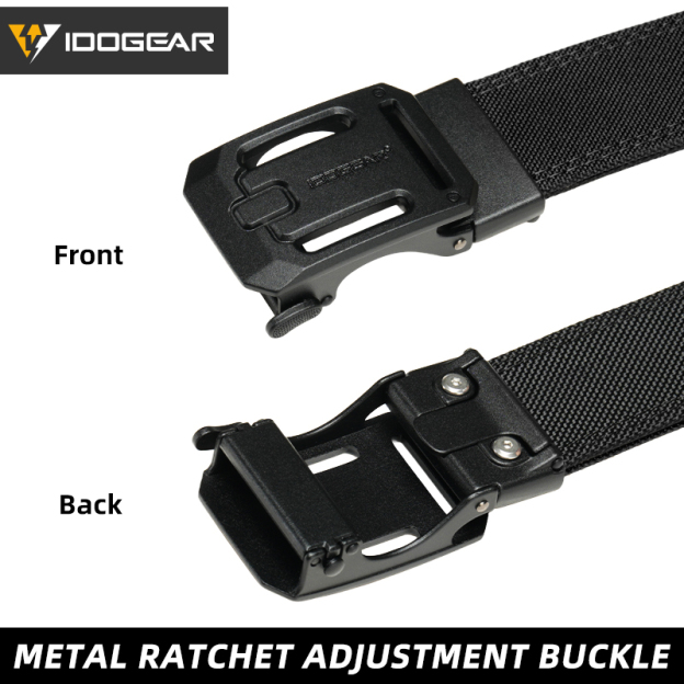 IDOGEAR Men's 1.5'' Nylon Ratchet Belts Ajustable One-Hand Quick-Release for Everyday Carry Belts Buckle Reinforce 3447