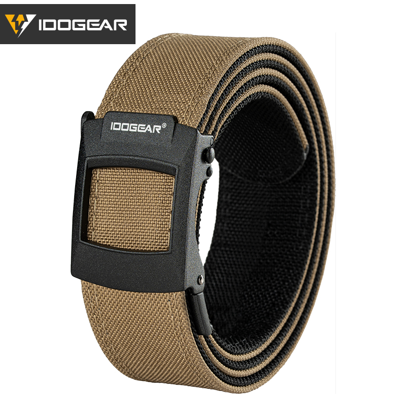 IDOGEAR Men’s 1.5" Nylon Web Strap Ratchet CCW Belts Quick-Release Buckle No-hole Micro-Adjustable Waist Work Belts Gift for Friends Lover or Father Casual Belt Cut-to-fit Design 3448