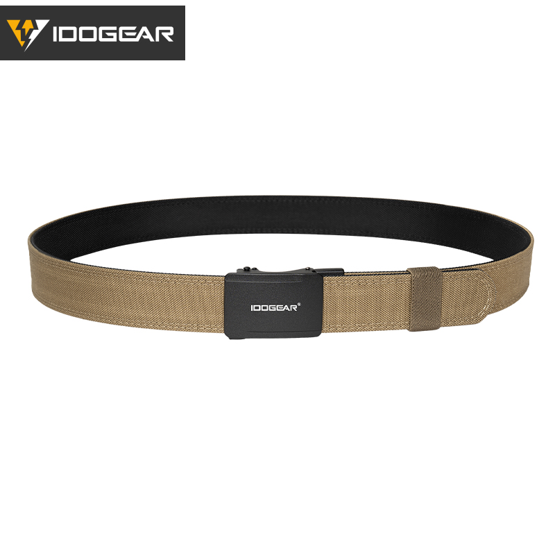 IDOGEAR 1.5" Ratchet Nylon Men's Belt Adjustable Comfort Waist Reinforce Buckle Heavy Duty Belt CCW Belts for Outdoor 3449