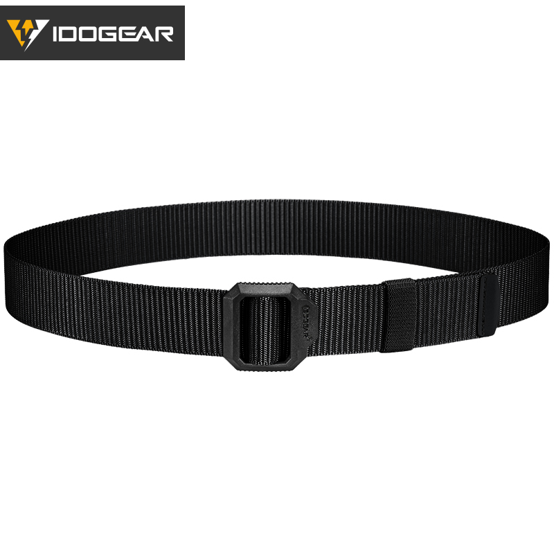 IDOGEAR 1.5" Metal-Free Nylon Tactical Belt POM Plastic Quick Adjust Buckle 3452