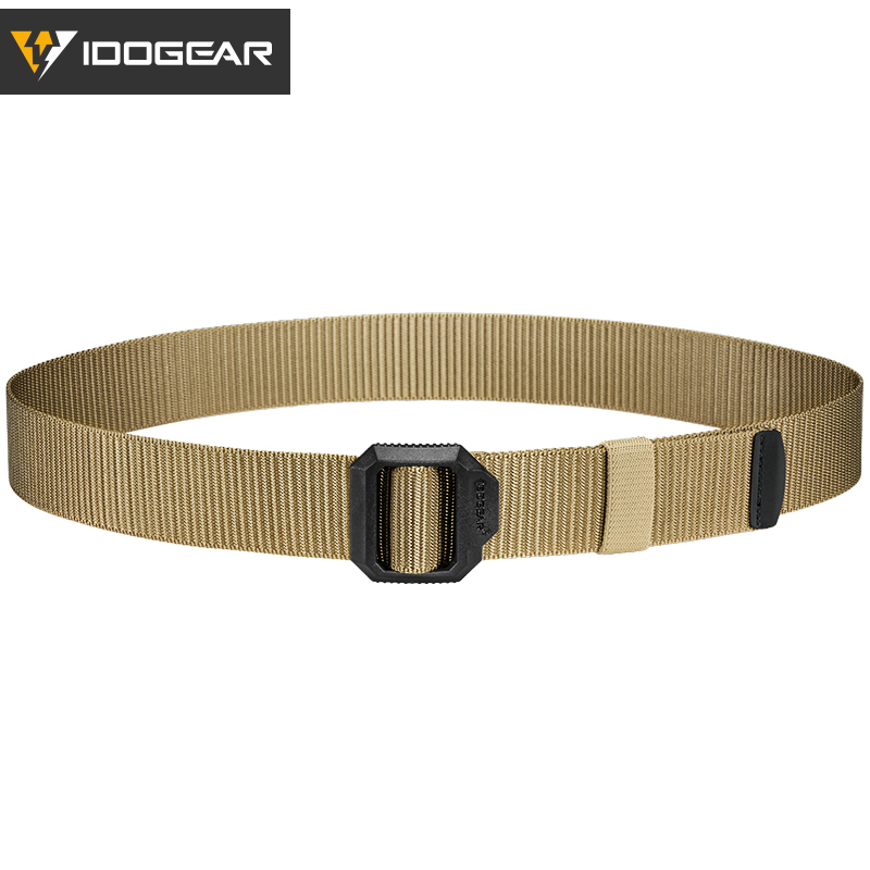 IDOGEAR 1.5" Metal-Free Nylon Tactical Belt POM Plastic Quick Adjust Buckle 3452