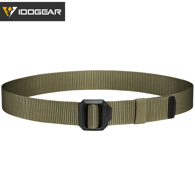 IDOGEAR 1.5" Metal-Free Nylon Tactical Belt POM Plastic Quick Adjust Buckle 3452