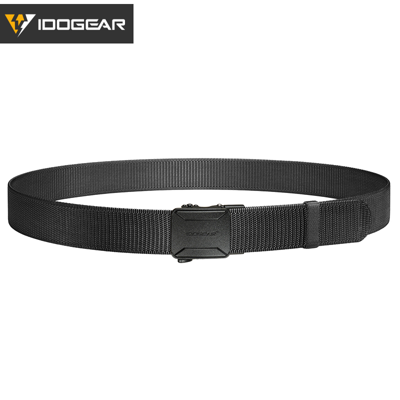 IDOGEAR Men's No-Hole Nylon Work Belt Quick Release Buckle Adjustable Utility Belt 3455